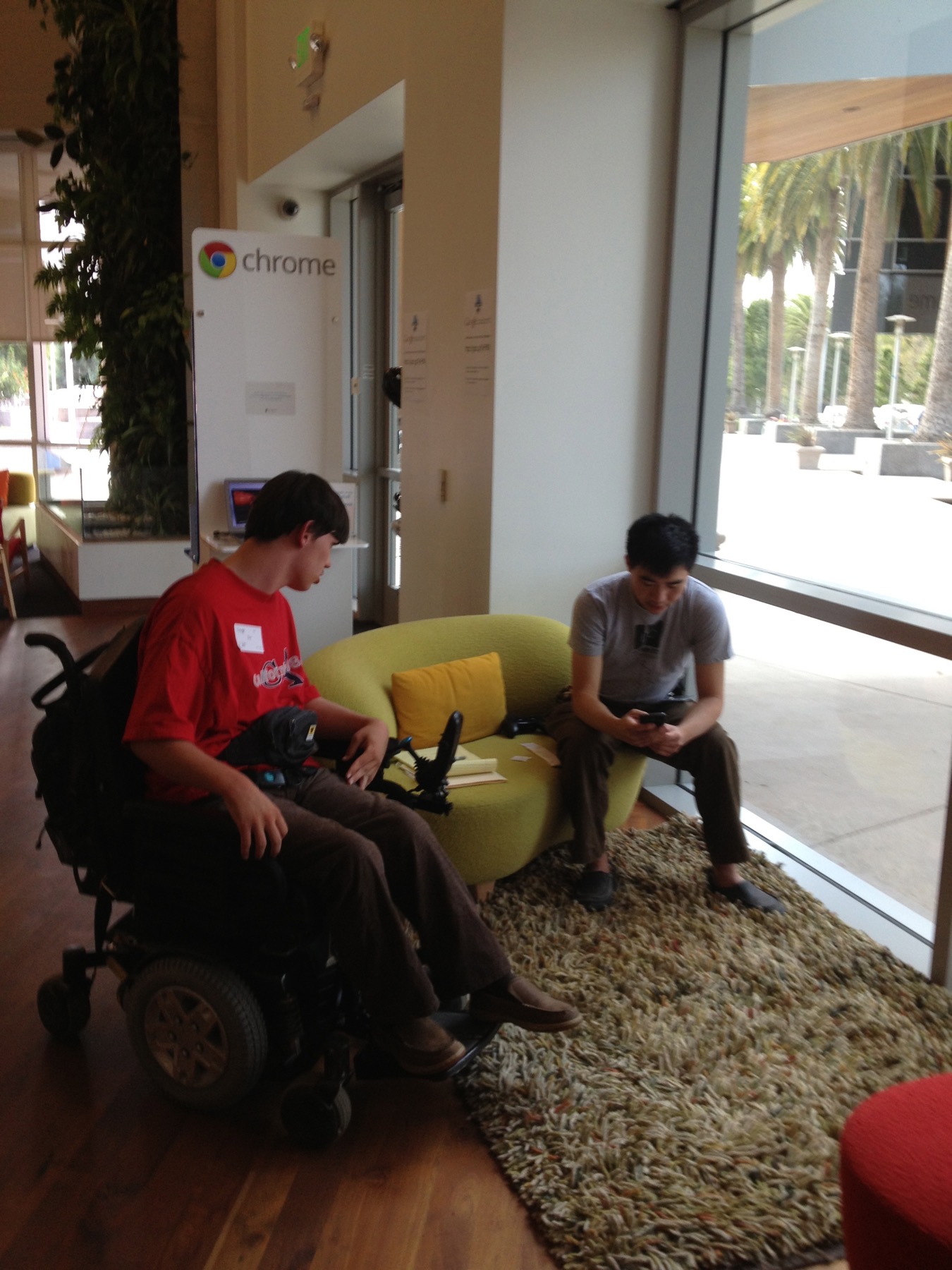 Dan with Charles Chen at Google