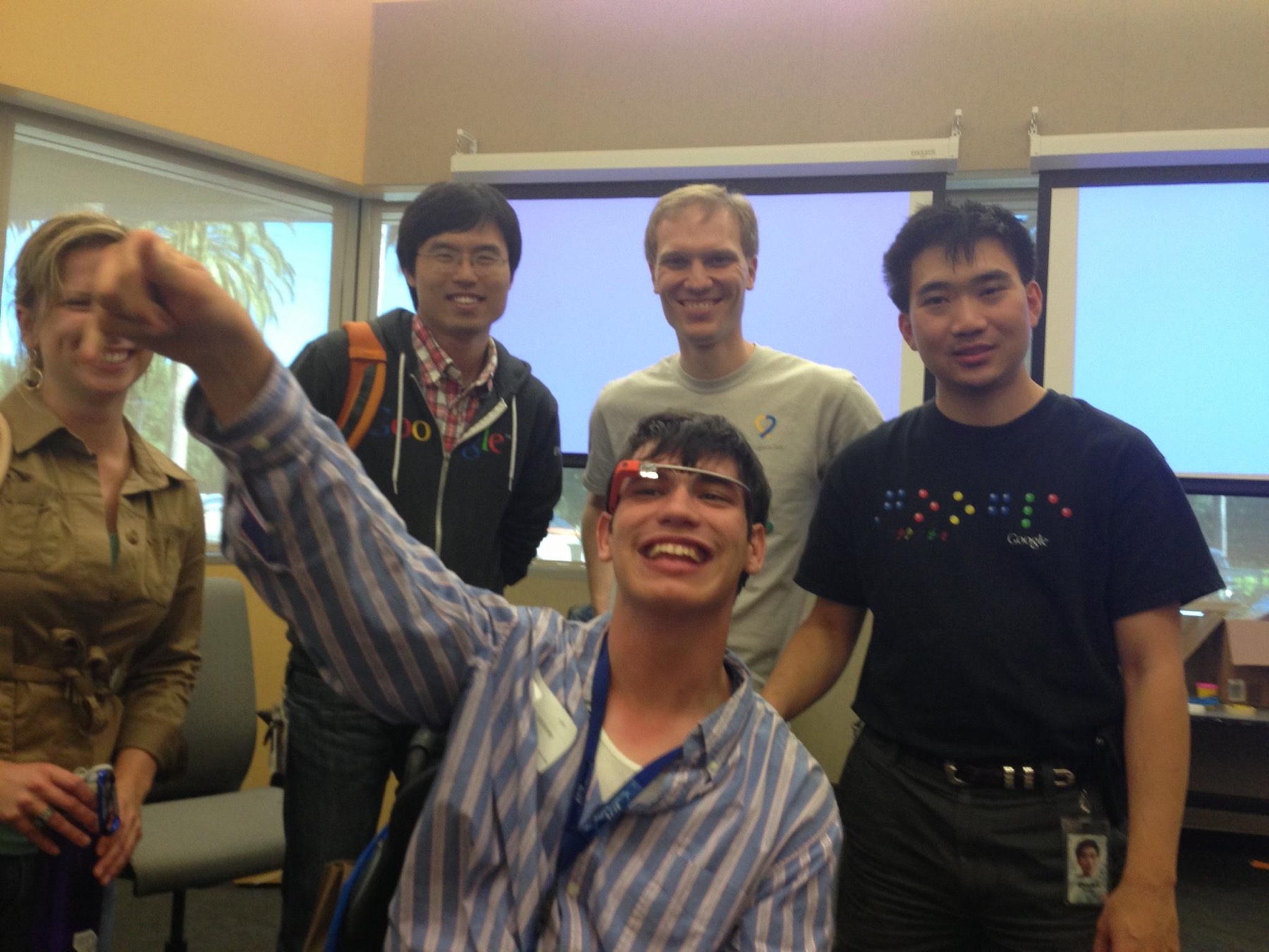 Dan with Charles Chen at Google